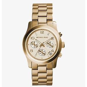 Michael Kors Runway Chronograph Watch Gold MK 5055